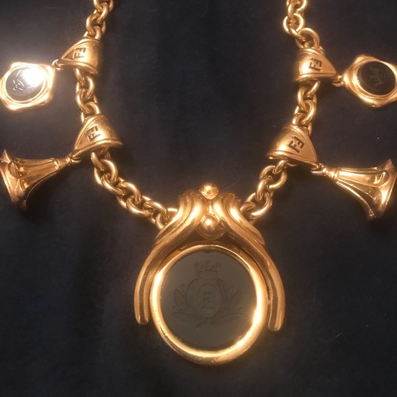Fendi vintage reversible chunky necklace - Picture 3 of 7